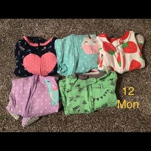 12 mon footie pjs